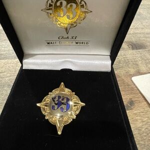 Disney Gold and Blue Club 33 Pin